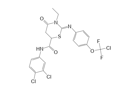 2H-1,3-thiazine-6-carboxamide, 2-[[4-(chlorodifluoromethoxy)phenyl]imino]-N-(3,4-dichlorophenyl)-3-ethyltetrahydro-4-