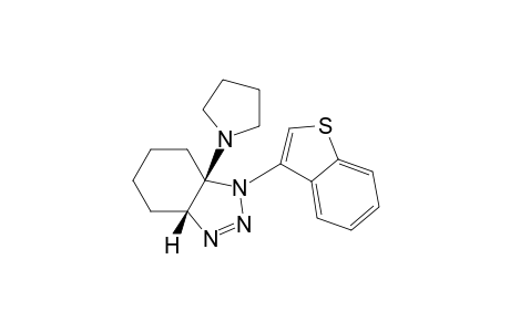 1H-Benzotriazole, 1-benzo[b]thien-3-yl-3a,4,5,6,7,7a-hexahydro-7a-(1-pyrrolidinyl)-, cis-