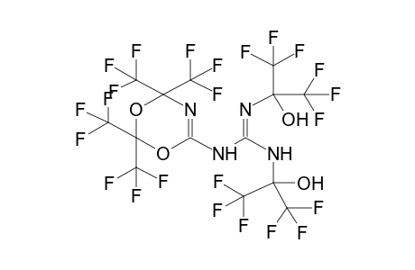 N'-[2,2,4,4-TETRAKIS(TRIFLUOROMETHYL)-1,3,5-DIOXAZINYL-6]-N,N'-BIS(ALPHA-HYDROXYHEXAFLUOROISOPROPYL)GUANIDINE