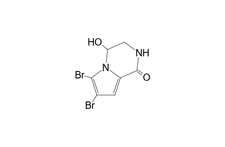 6,7-bis(bromanyl)-4-oxidanyl-3,4-dihydro-2H-pyrrolo[1,2-a]pyrazin-1-one