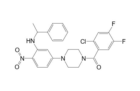 benzenemethanamine, N-[5-[4-(2-chloro-4,5-difluorobenzoyl)-1-piperazinyl]-2-nitrophenyl]-alpha-methyl-