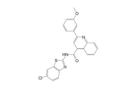 N-(6-chloro-1,3-benzothiazol-2-yl)-2-(3-methoxyphenyl)-4-quinolinecarboxamide