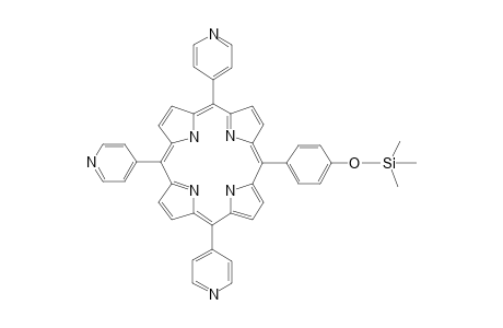 5-(4-Trimethylsilyloxyphenyl)-10,15,20-tri(4-pyridinyl)-21H,23H-porphine