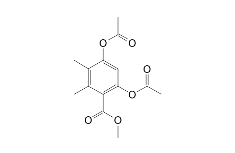 Methyl 4,6-dihydroxy-2,3-dimethylbenzoate diacetate