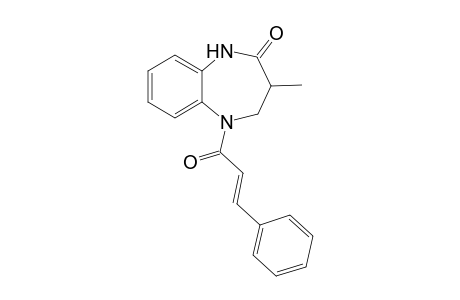 3-Methyl-5-[(E)-1-oxo-3-phenylprop-2-enyl]-3,4-dihydro-1H-1,5-benzodiazepin-2-one