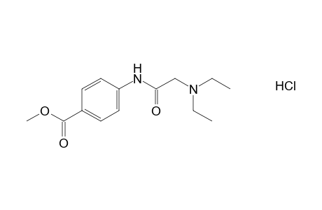 p-[2-(diethylamino)acetamido]benzoic acid, methyl ester, hydrochloride