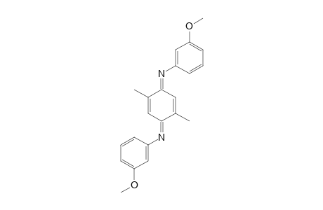 (E,E)-N,N'-BIS-(3-METHOXYPHENYL)-2,5-DIMETHYLCYCLOHEXA-2,5-DIENE-1,4-DIIMINE