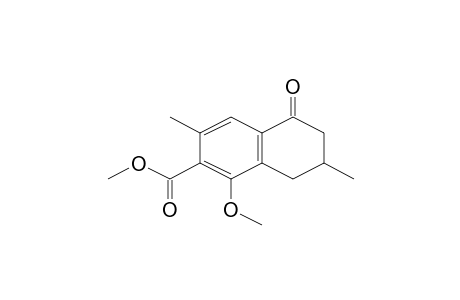 1-Methoxy-3,7-dimethyl-5-oxo-5,6,7,8-tetrahydronaphthalene-2-carboxylic acid, methyl ester