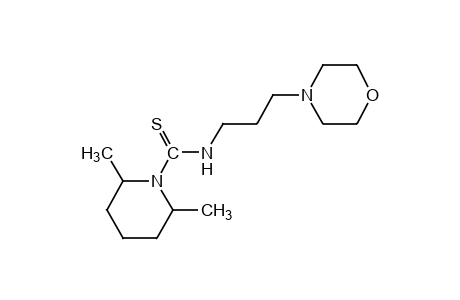 2,6-dimethyl-N-(3-morpholinopropyl)thio-1-piperidinecarboxamide