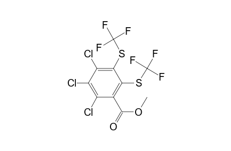 2,3,4-trichloro-5,6-bis(trifluoromethylthio)benzoic acid methyl ester