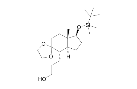 3-[(1'S,3'aS,4'S,7'aS)-1'-[tert-butyl(dimethyl)silyl]oxy-7'a-methyl-4'-spiro[1,3-dioxolane-2,5'-2,3,3a,4,6,7-hexahydro-1H-indene]yl]-1-propanol