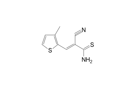 (2E)-2-Cyano-3-(3-methyl-2-thienyl)-2-propenethioamide