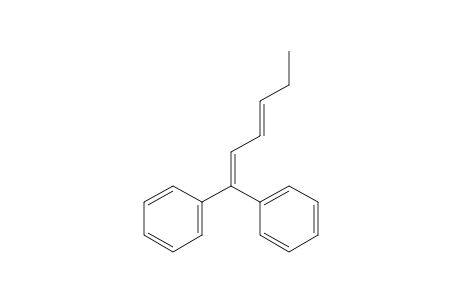 Benzene, 1,1'-[1,3-hexadien-1-ylidene]bis-