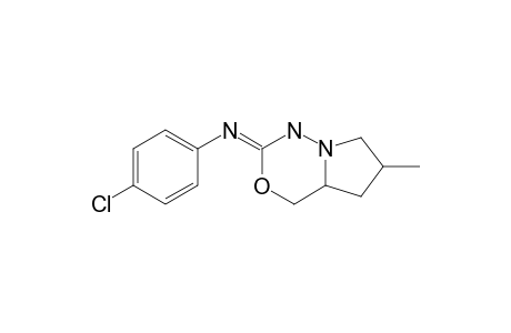 2-(4-CHLOROPHENYLIMINO)-3N-METHYLPERHYDROPYRROLO-[1,2-D]-[1,3,4]-OXADIAZINE