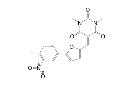 1,3-dimethyl-5-{[5-(4-methyl-3-nitrophenyl)-2-furyl]methylene}-2,4,6(1H,3H,5H)-pyrimidinetrione
