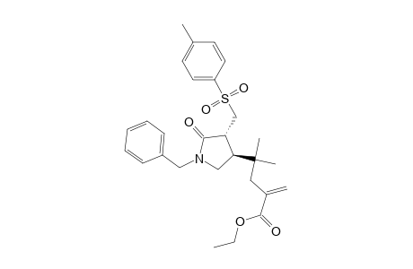 trans-N-Benzyl-4-(1,1-dimethyl-3-ethoxycarbonyl-3-buten-1-yl)-3-p-toluenesulfonylmethyl-pyrrolidin-2-one