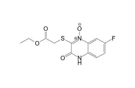 3-(2-ETHOXY-2-OXO-ETHYLTHIO)-7-FLUORO-3-OXO-3,4-DIHYDROQUINOXALINE-1-OXIDE