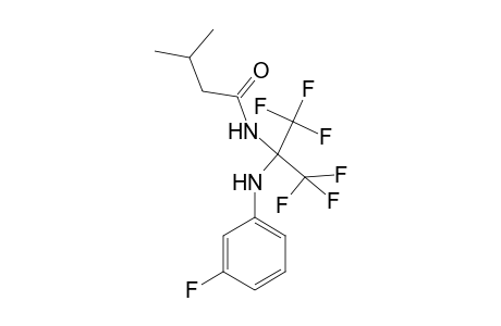 N-[2,2,2-Trifluoro-1-(3-fluoroanilino)-1-(trifluoromethyl)ethyl]isovaleramide