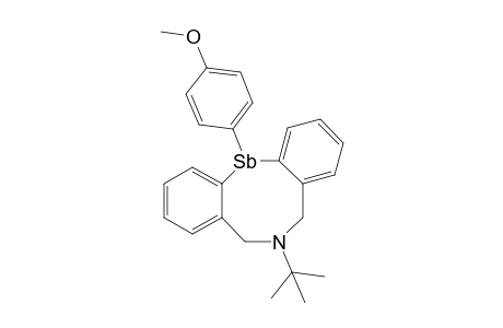 6-t-Butyl-12-p-methoxyphenyl-5,6,7,12-tetrahydrodibenz[c,f][1,5]azastibocine