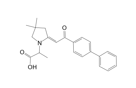 2-[4',4'-Dimethyl-2'-[2''-oxo-2''-(2"'-biphenyl-4"'-yl)ethylidene]-pyrrolidin-1'-yl}propionic acid