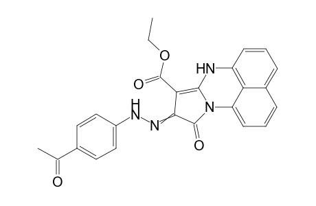 8-Ethoxycarbonyl-7H-9-(4-acetylphenylhydrazono)-pyrrolo[1,2-a]perimidin-10-one