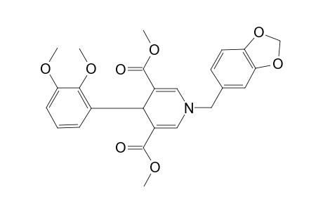 1-(1,3-benzodioxol-5-ylmethyl)-4-(2,3-dimethoxyphenyl)-4H-pyridine-3,5-dicarboxylic acid dimethyl ester