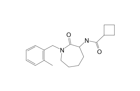 N-[1-(2-Methylbenzyl)-2-oxoazepan-3-yl]cyclobutanecarboxamide