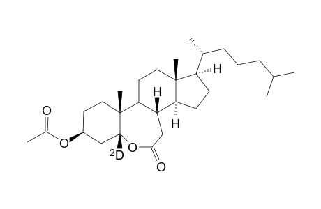 3.beta.-acetoxy-5-deutero-6-oxa-B-homo-5.beta.-choletan-7-one