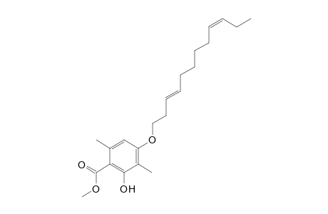 methyl 4-(((3E,9Z)-dodeca-3,9-dien-1-yl)oxy)-2-hydroxy-3,6-dimethylbenzoate