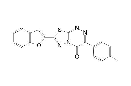 4H-[1,3,4]thiadiazolo[2,3-c][1,2,4]triazin-4-one, 7-(2-benzofuranyl)-3-(4-methylphenyl)-