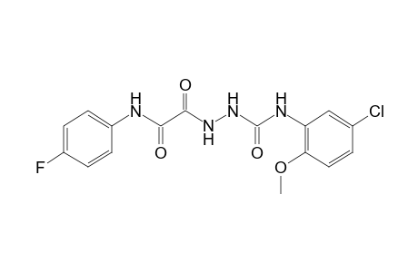 1-[(5-chloro-2-methoxyphenyl)carbamoyl]-5-(p-fluorophenyl)semioxamazide