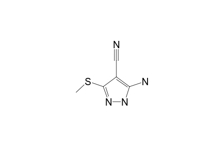 3-Amino-5-methylthio-1H-pyrazole-4-carbonitrile