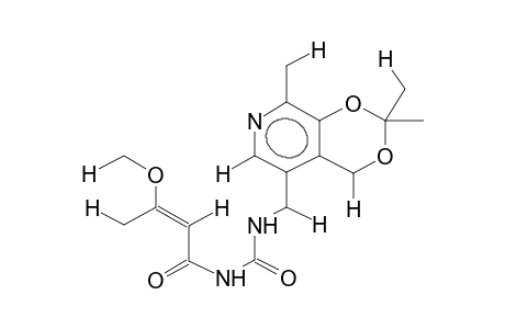 3-O,4'-O-ISOPROPYLIDENE-5'-[3-(BETA-METHOXYCROTYL)UREIDO]PYRIDOXINE