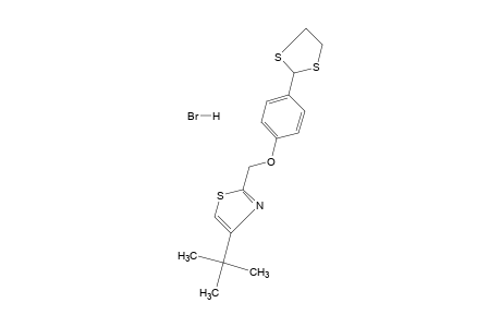 4-tert-butyl-2-{[p-(1,3-dithiolan-2-yl)phenoxy]methyl}thiazole, hydrobromide