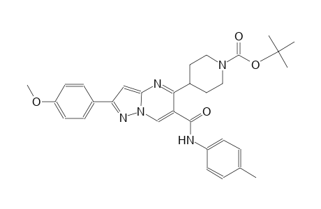 1-piperidinecarboxylic acid, 4-[2-(4-methoxyphenyl)-6-[[(4-methylphenyl)amino]carbonyl]pyrazolo[1,5-a]pyrimidin-5-yl]-, 1,1-dimethylethyl