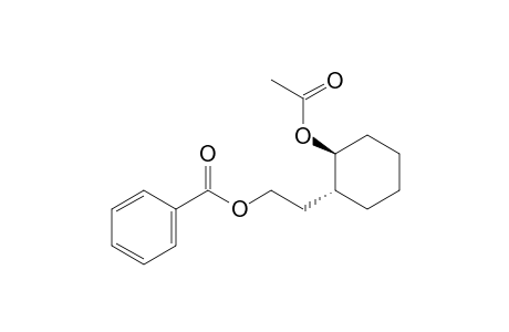 2-((1R,2S)-2-acetoxycyclohexyl)ethyl benzoate