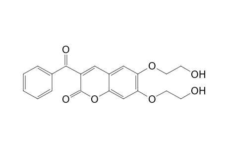 3-Benzoyl-6,7-bis(2-hydroxyethoxy)-1-benzopyran-2-one