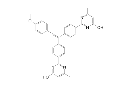 2,2'-[(p-methoxystyrylidene)di-p-phenylene]bis[6-methyl-4-pyridinol]