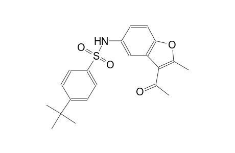 benzenesulfonamide, N-(3-acetyl-2-methyl-5-benzofuranyl)-4-(1,1-dimethylethyl)-