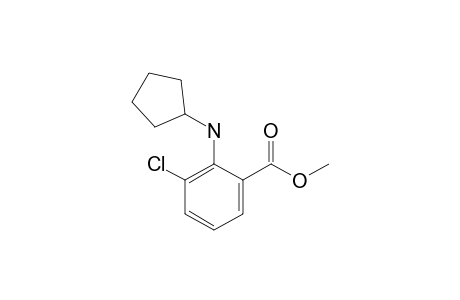 3-Chloro-2-(cyclopentylamino)benzoic acid methyl ester