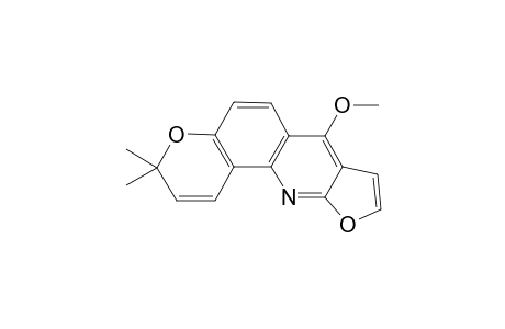 3,3-dimethyl-7-methoxy-3H-furo[2,3-b]pyrano[2,3-h]quinoline