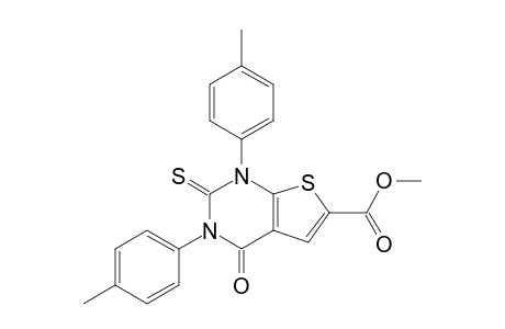 Methyl 1,3-di(4-methylphenyl)-1,3-dihydro-4-oxo-2-thioxo1H-thieno[2,3-d]pyrimidine-6-carboxylate