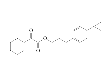 3'-[4"-t-Butylphenyl]-2'-methylpropyl 2-cyclohexyl-2-oxoacetate
