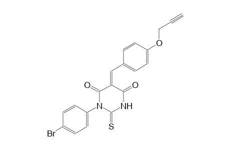 (5E)-1-(4-bromophenyl)-5-[4-(2-propynyloxy)benzylidene]-2-thioxodihydro-4,6(1H,5H)-pyrimidinedione