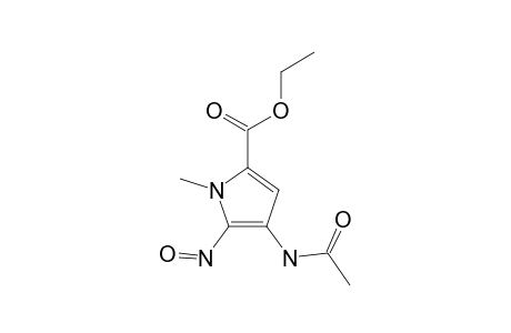 4-acetamido-1-methyl-5-nitrosopyrrole-2-carboxylic acid, ethyl ester