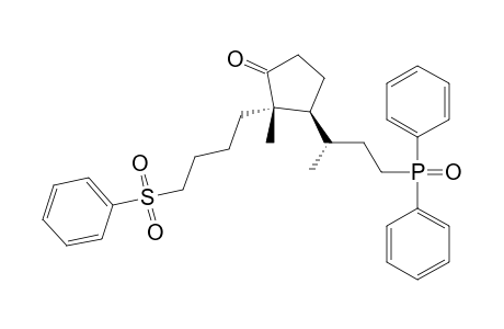 (1'RS,2RS,3RS)-3-[3'-(DIPHENYLPHOSPHINOYL)-1'-METHYLPROPYL]-2-METHYL-2-[4''-(PHENYLSULFONYL)-BUTYL]-CYClOPENTANONE