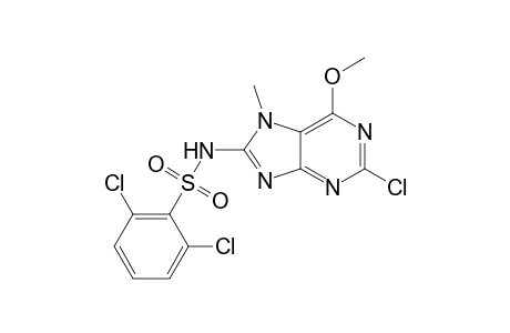 Benzenesulfonamide, 2,6-dichloro-N-(2-chloro-6-methoxy-7-methyl-7H-purin-8-yl)-