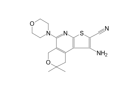 6H-pyrano[4,3-d]thieno[2,3-b]pyridine-2-carbonitrile, 1-amino-8,9-dihydro-8,8-dimethyl-5-(4-morpholinyl)-