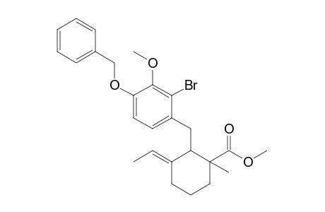 2-(2-Bromo-4-benzyloxy-3-methoxybenzyl)-3-ethylidene-1-methylcyclohexanecarboxylic acid methyl ester