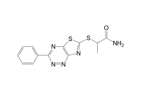 Propanamide, 2-[(3-phenylthiazolo[5,4-e]-1,2,4-triazin-6-yl)thio]-